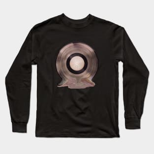 old vinyl disk deformed Long Sleeve T-Shirt